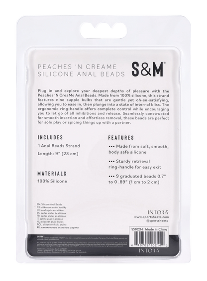Peaches 'n CreaMe Silicone Anal Beads
