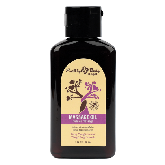Hemp Seed at Night Massage Oil Aphrodisiac Collection Ylang Ylang Lavender 2oz / 60ml