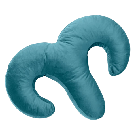 Arie Duo Spooning Pillow with Palm Vibrator Blue