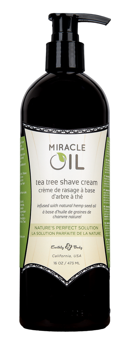 Miracle Oil Tea Tree Shave Cream 16 fl oz / 473 ml