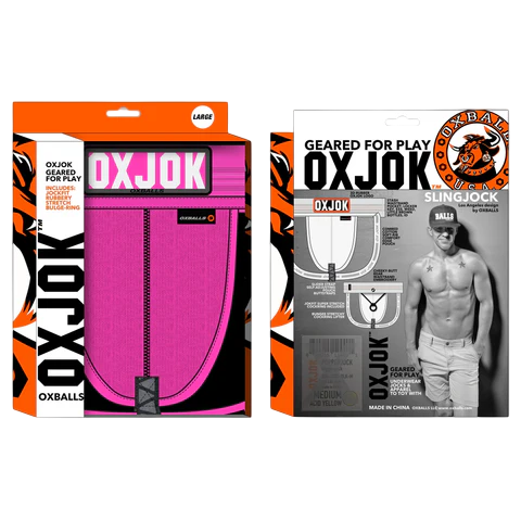 SLINGJOCK, upthrust slider-strap jock, PINK SKY, LARGE