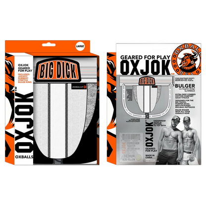 BULGER, the big pouch jock, WHITE SNOW, LARGE