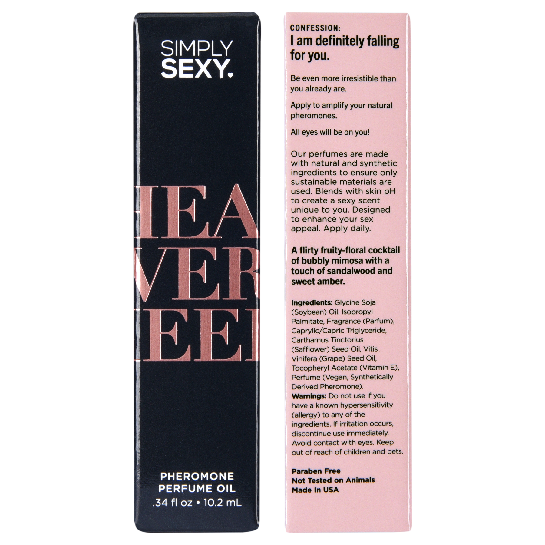 SIMPLY SEXY PHEROMONE PERFUME OIL ROLL-ON - HEAD OVER HEELS - 0.34 floz | 10.2mL