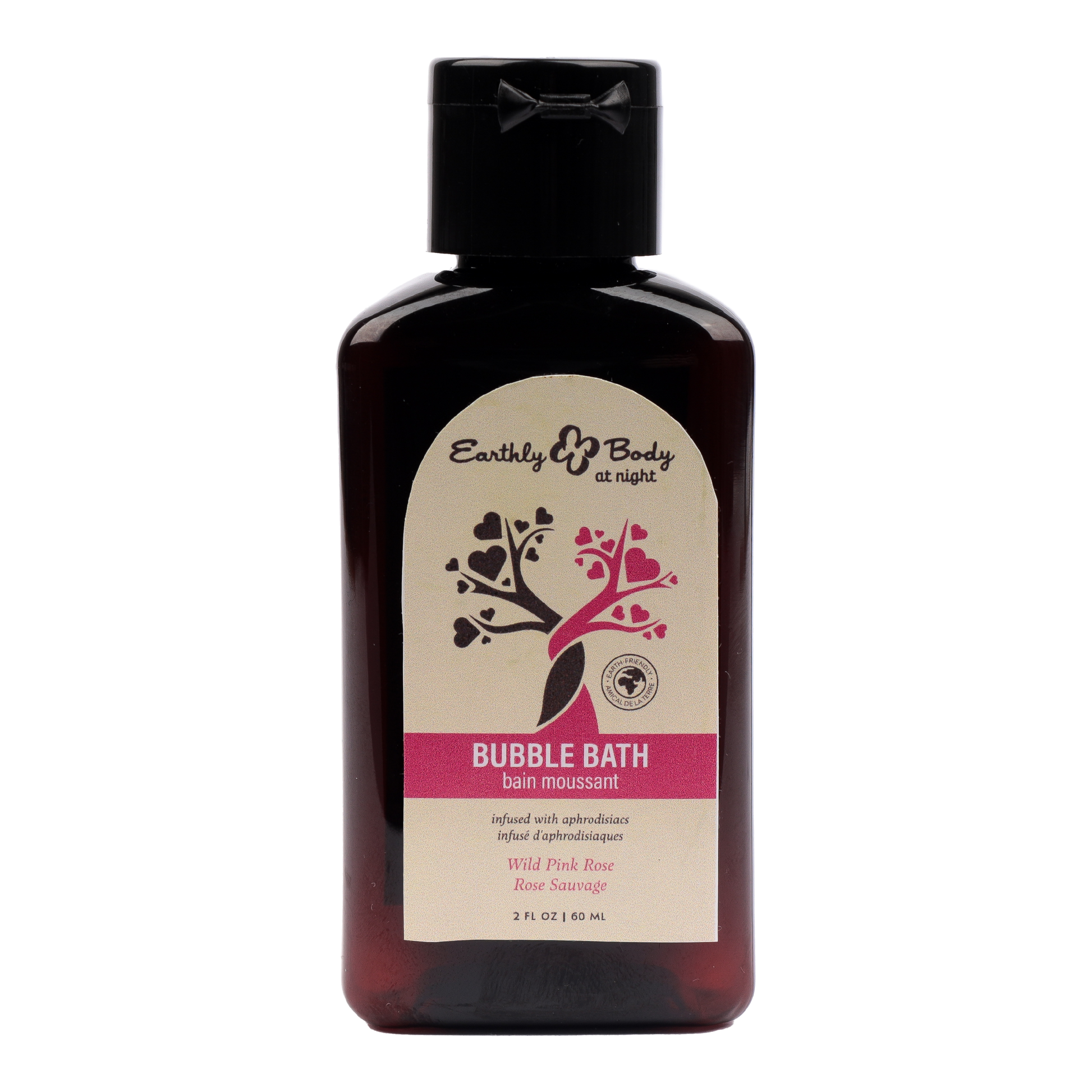 Hemp Seed at Night Bubble Bath Aphrodisiac Collection Wild Pink Rose 2oz / 60ml