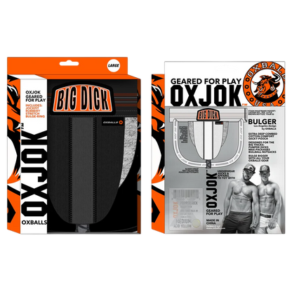 BULGER, the big pouch jock, BLACK IRON, LARGE